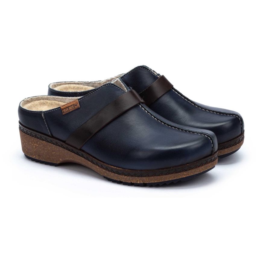 Women's Pikolinos GRANADA Clogs Navy | NZ P837Q2A